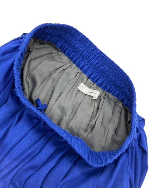 ebure（エブール）ebure (エブール) ソフトドレープヴィスコース スカート ブルー サイズ:38の古着・服飾アイテム