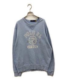 POLO RALPH LAUREN（ポロ・ラルフローレン）の古着「プリントスウェット」｜ブルー