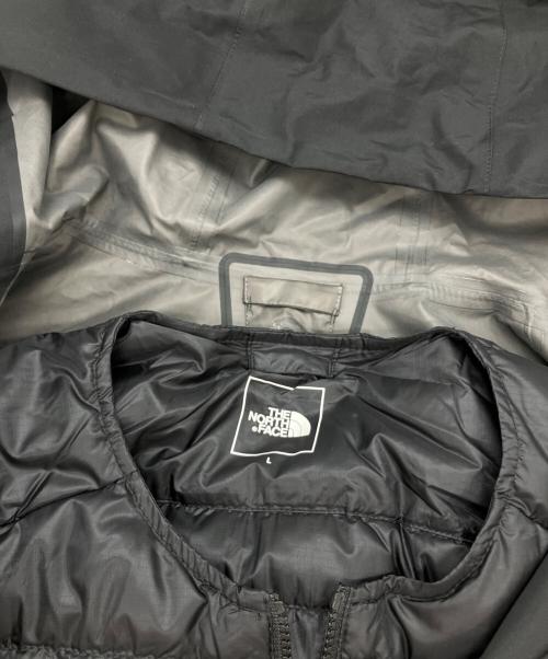 THE NORTH FACE（ザ ノース フェイス）THE NORTH FACE (ザ ノース フェイス) GTX PUFF MAGNE TRICLIMATE COA ブラック サイズ:Lの古着・服飾アイテム