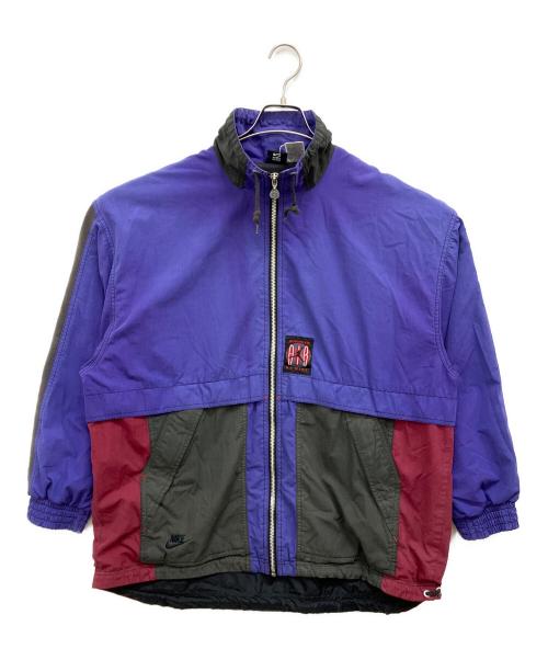 NIKE（ナイキ）NIKE (ナイキ) 切替ジップジャケット パープル サイズ:Sの古着・服飾アイテム