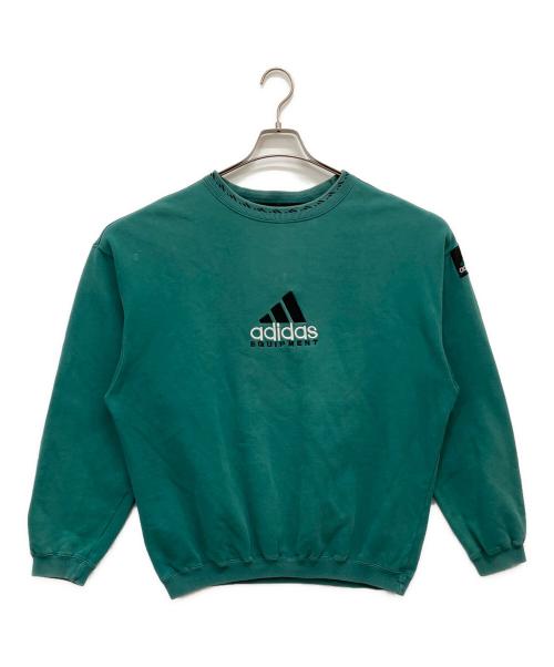 adidas（アディダス）adidas (アディダス) センターロゴスウェット グリーン サイズ:Mの古着・服飾アイテム