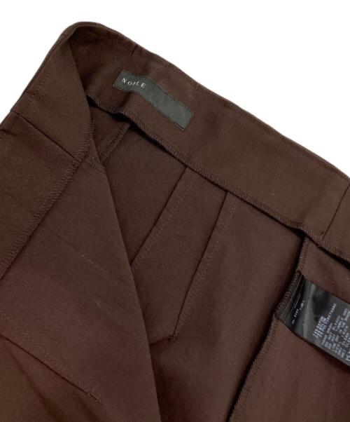 Noble（ノーブル）Noble (ノーブル) RyNyコンフォートストレッチジップタイトスカート ブラウン サイズ:34の古着・服飾アイテム