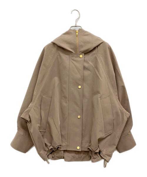 Noble（ノーブル）Noble (ノーブル) ハイツイストダブルクロスフーディブルゾン ブラウン サイズ:36の古着・服飾アイテム