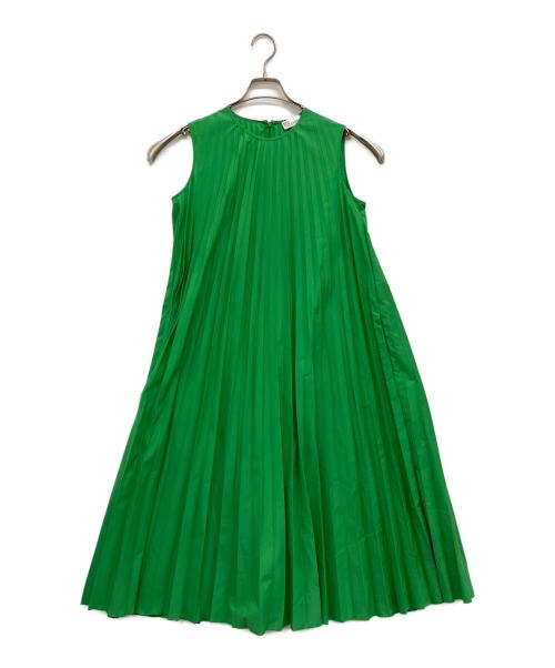 RED VALENTINO（レッドヴァレンティノ）RED VALENTINO (レッドヴァレンティノ) ノースリーブワンピース グリーン サイズ:38の古着・服飾アイテム