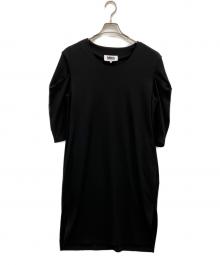 MM6 Maison Margiela（エムエムシックスメゾンマルジェラ）の古着「20AW レーヨンストレッチドレスワンピース」｜ブラック