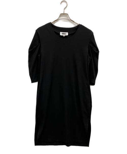 MM6 Maison Margiela（エムエムシックスメゾンマルジェラ）MM6 Maison Margiela (エムエムシックスメゾンマルジェラ) 20AW レーヨンストレッチドレスワンピース ブラック サイズ:Sの古着・服飾アイテム