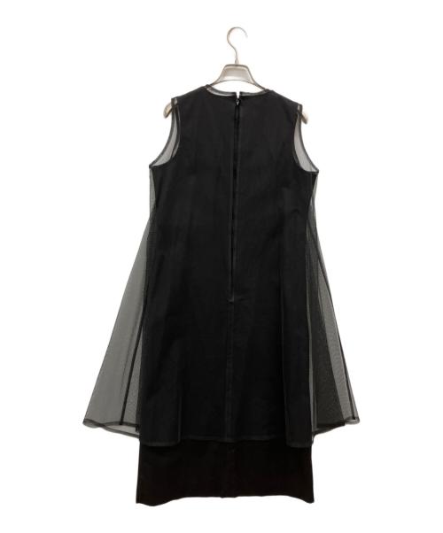 noir kei ninomiya（ノワール ケイ ニノミヤ）noir kei ninomiya (ノワール ケイ ニノミヤ) チュールワンピース ブラック サイズ:Mの古着・服飾アイテム