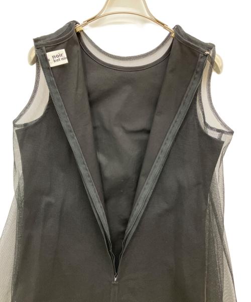 noir kei ninomiya（ノワール ケイ ニノミヤ）noir kei ninomiya (ノワール ケイ ニノミヤ) チュールワンピース ブラック サイズ:Mの古着・服飾アイテム