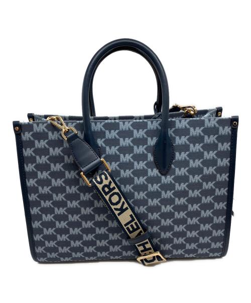 MICHAEL KORS（マイケルコース）MICHAEL KORS (マイケルコース) ミレラトートバッグ ネイビーの古着・服飾アイテム