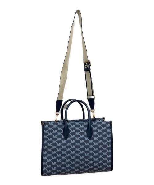 MICHAEL KORS（マイケルコース）MICHAEL KORS (マイケルコース) ミレラトートバッグ ネイビーの古着・服飾アイテム