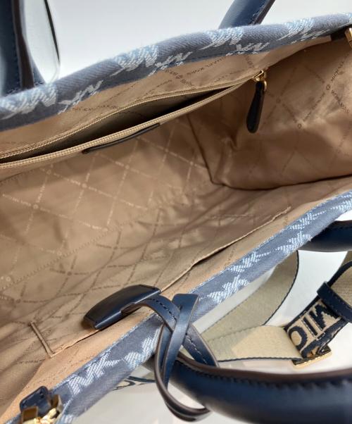 MICHAEL KORS（マイケルコース）MICHAEL KORS (マイケルコース) ミレラトートバッグ ネイビーの古着・服飾アイテム
