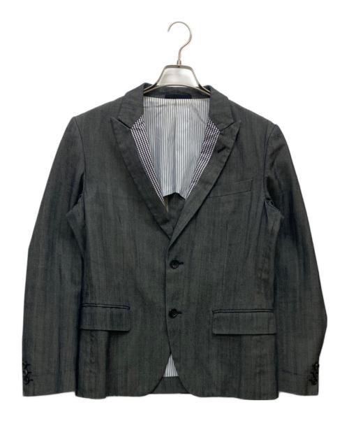 COMME des GARCONS HOMME（コムデギャルソン オム）COMME des GARCONS HOMME (コムデギャルソン オム) テーラードジャケット グレー サイズ:SSの古着・服飾アイテム