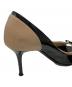中古・古着 JIMMY CHOO (ジミーチュウ) オープントゥリボンハイヒールパンプス ブラック サイズ:36：4000円
