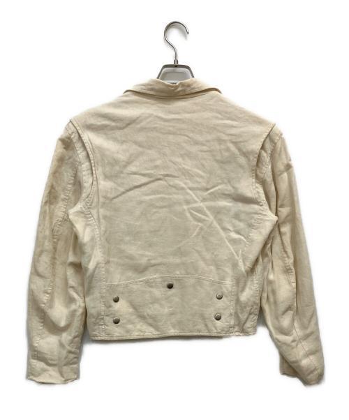 Calvin Klein（カルバンクライン）Calvin Klein (カルバンクライン) ライダースジャケット ホワイト サイズ:Sの古着・服飾アイテム
