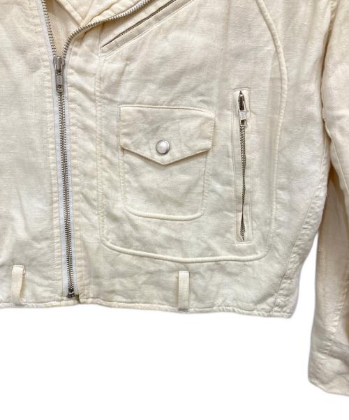 Calvin Klein（カルバンクライン）Calvin Klein (カルバンクライン) ライダースジャケット ホワイト サイズ:Sの古着・服飾アイテム