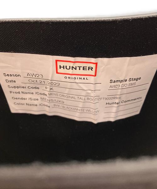 HUNTER（ハンター）HUNTER (ハンター) ロングレインブーツ ブラック サイズ:UK 9の古着・服飾アイテム
