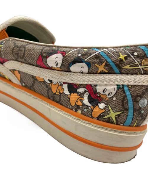 GUCCI（グッチ）GUCCI (グッチ) DISNEY (ディズニー) 1977 Tennis Sneakers ベージュ サイズ:7の古着・服飾アイテム
