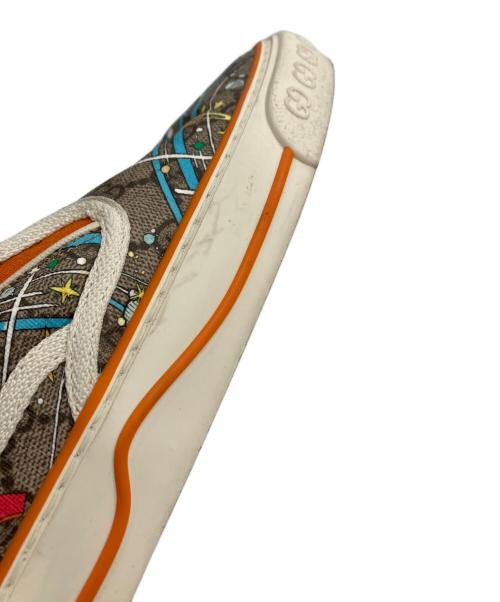 GUCCI（グッチ）GUCCI (グッチ) DISNEY (ディズニー) 1977 Tennis Sneakers ベージュ サイズ:7の古着・服飾アイテム