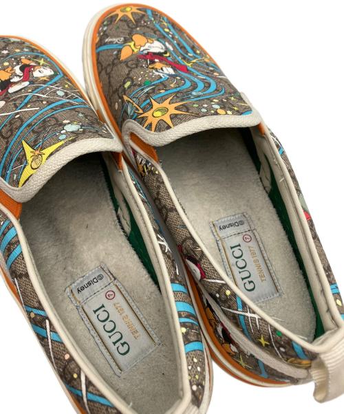 GUCCI（グッチ）GUCCI (グッチ) DISNEY (ディズニー) 1977 Tennis Sneakers ベージュ サイズ:7の古着・服飾アイテム