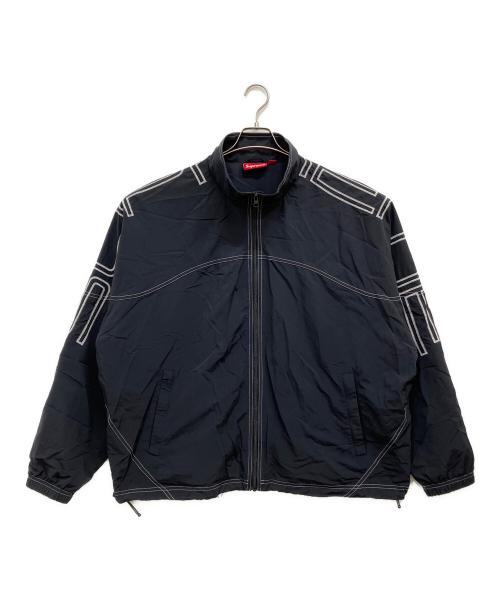 SUPREME（シュプリーム）Supreme (シュプリーム) Spellout Embroidered Track Jacket ネイビー サイズ:XLの古着・服飾アイテム
