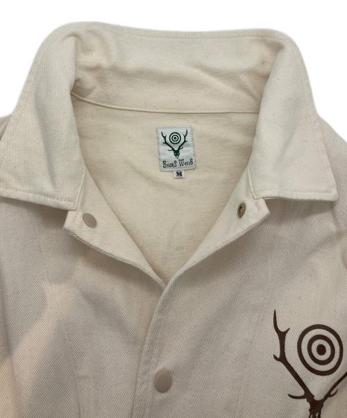 South2 West8（サウスツー ウエストエイト）south2 west8 (サウスツー ウエストエイト) Coach Jacket -Cotton Twill ホワイト サイズ:Mの古着・服飾アイテム