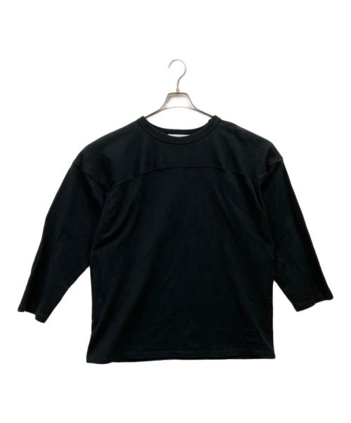 STEAD（ステッド）STEAD (ステッド) J.S HOMESTEAD (ジャーナルスタンダード ホームステッド) HEAVY DRY JERSEY FOOTBALL T ブラック サイズ:Lの古着・服飾アイテム