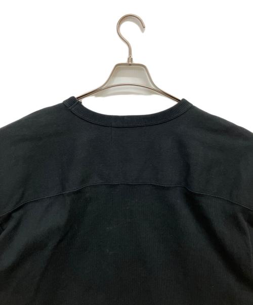 STEAD（ステッド）STEAD (ステッド) J.S HOMESTEAD (ジャーナルスタンダード ホームステッド) HEAVY DRY JERSEY FOOTBALL T ブラック サイズ:Lの古着・服飾アイテム