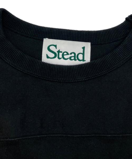 STEAD（ステッド）STEAD (ステッド) J.S HOMESTEAD (ジャーナルスタンダード ホームステッド) HEAVY DRY JERSEY FOOTBALL T ブラック サイズ:Lの古着・服飾アイテム