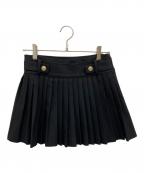 HER LIP TOハーリップトゥ）の古着「Vienna Pleated Mini Skirt」｜ブラック
