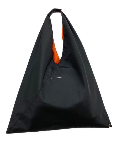 MM6 Maison Margiela（エムエムシックスメゾンマルジェラ）MM6 Maison Margiela (エムエムシックスメゾンマルジェラ) ジャパニーズトートバッグ ブラック×オレンジの古着・服飾アイテム