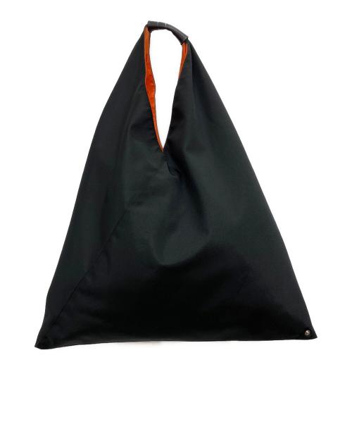 MM6 Maison Margiela（エムエムシックスメゾンマルジェラ）MM6 Maison Margiela (エムエムシックスメゾンマルジェラ) ジャパニーズトートバッグ ブラック×オレンジの古着・服飾アイテム