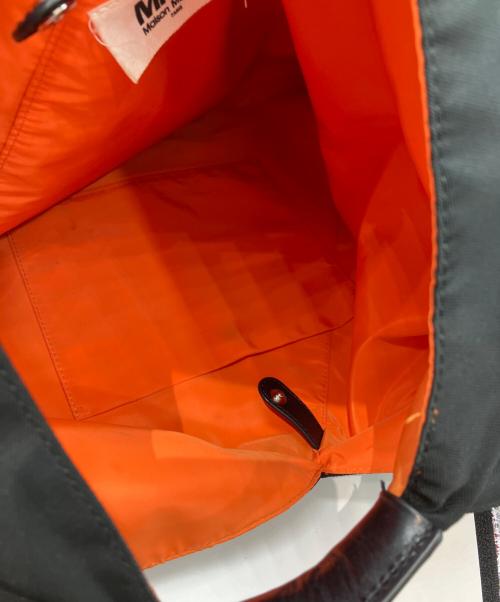 MM6 Maison Margiela（エムエムシックスメゾンマルジェラ）MM6 Maison Margiela (エムエムシックスメゾンマルジェラ) ジャパニーズトートバッグ ブラック×オレンジの古着・服飾アイテム