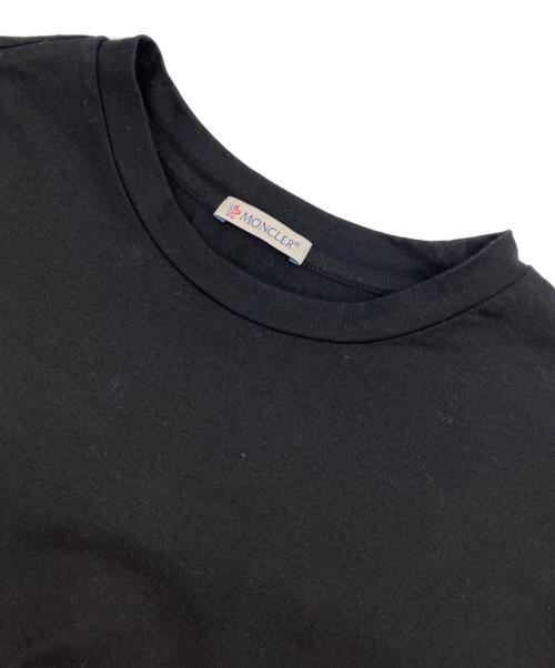 MONCLER（モンクレール）MONCLER (モンクレール) MAGLIA T SHIRT/ワッペンロゴtシャツ ブラック サイズ:Mの古着・服飾アイテム