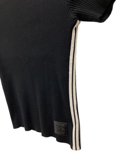CHANEL（シャネル）CHANEL (シャネル) 半袖ニット ブラック サイズ:38の古着・服飾アイテム