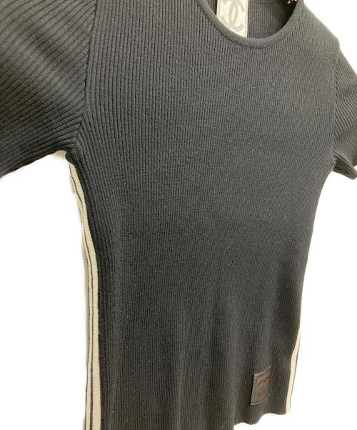 CHANEL（シャネル）CHANEL (シャネル) 半袖ニット ブラック サイズ:38の古着・服飾アイテム