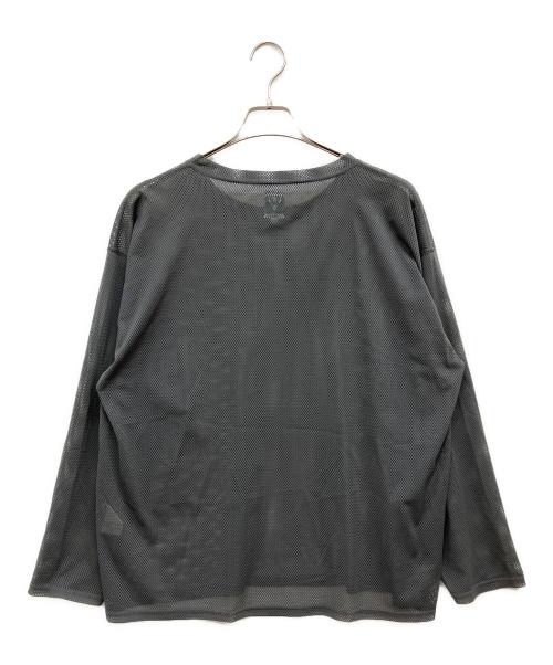 South2 West8（サウスツー ウエストエイト）South2 West8 (サウスツー ウエストエイト) メッシュロングスリーブTシャツ カーキ サイズ:Sの古着・服飾アイテム