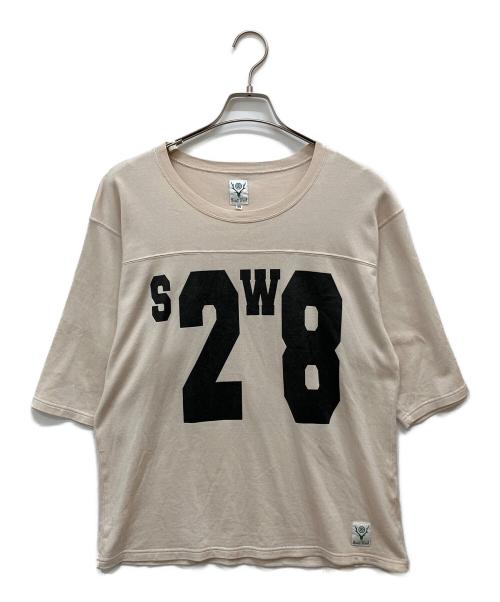 South2 West8（サウスツー ウエストエイト）South2 West8 (サウスツー ウエストエイト) Hockey Tee ベージュ サイズ:Sの古着・服飾アイテム
