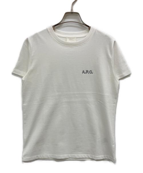 A.P.C.（アーペーセー）A.P.C. (アーペーセー) 半袖カットソー ホワイト サイズ:Mの古着・服飾アイテム