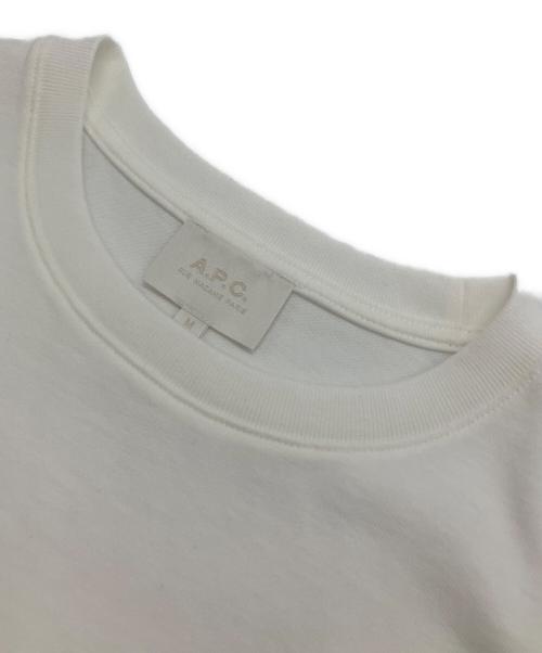 A.P.C.（アーペーセー）A.P.C. (アーペーセー) 半袖カットソー ホワイト サイズ:Mの古着・服飾アイテム
