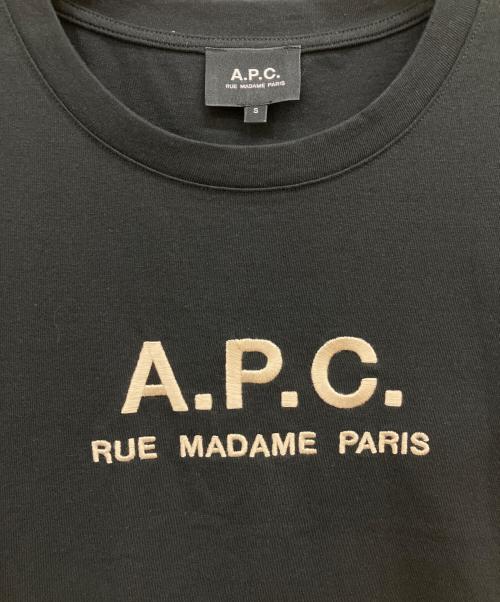A.P.C.（アーペーセー）A.P.C. (アーペーセー) 半袖カットソー ブラック サイズ:Sの古着・服飾アイテム