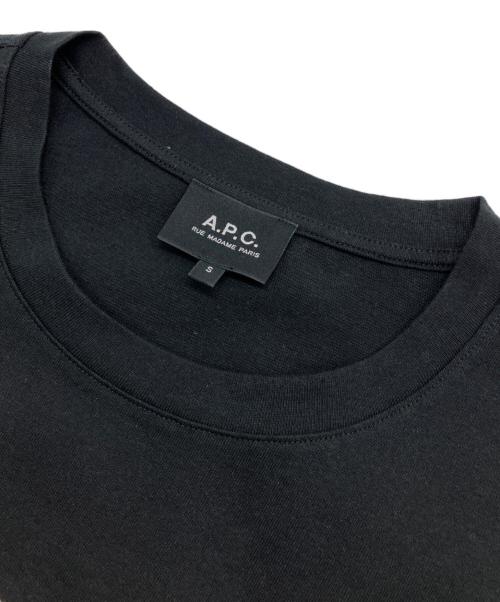 A.P.C.（アーペーセー）A.P.C. (アーペーセー) 半袖カットソー ブラック サイズ:Sの古着・服飾アイテム
