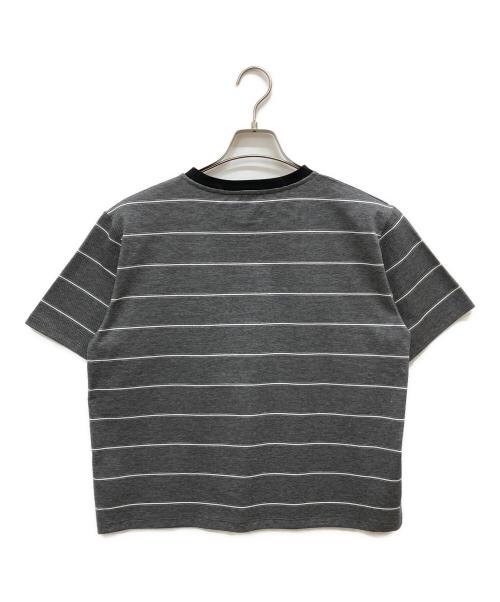 A.P.C.（アーペーセー）A.P.C. (アーペーセー) 半袖ボーダーカットソー グレー サイズ:Lの古着・服飾アイテム