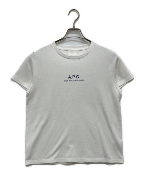 A.P.C.（アーペーセー）A.P.C. (アーペーセー) プリントカットソー ホワイト サイズ:Sの古着・服飾アイテム