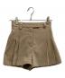 HER LIP TO（ハーリップトゥ）の古着「Front Tuck Twill Shorts」｜ベージュ