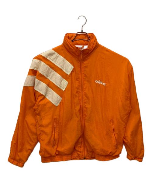 adidas（アディダス）adidas (アディダス) 90s ヴィンテージナイロンジャケット オレンジ サイズ:Lの古着・服飾アイテム