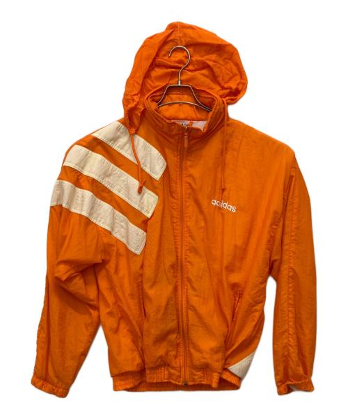 adidas（アディダス）adidas (アディダス) 90s ヴィンテージナイロンジャケット オレンジ サイズ:Lの古着・服飾アイテム