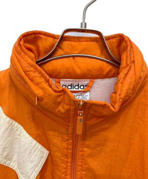 adidas（アディダス）adidas (アディダス) 90s ヴィンテージナイロンジャケット オレンジ サイズ:Lの古着・服飾アイテム