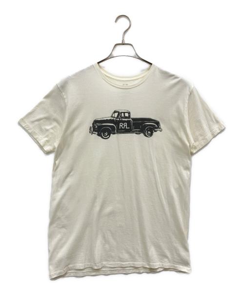 RRL（ダブルアールエル）RRL (ダブルアールエル) SS TRUCK-SHORT SLEEVE-T-SHIRT ホワイト サイズ:Mの古着・服飾アイテム