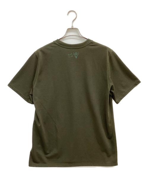 South2 West8（サウスツー ウエストエイト）south2 west8 (サウスツー ウエストエイト) プリントTシャツ オリーブ サイズ:Sの古着・服飾アイテム