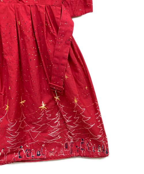 PALAVA（パラバ）PALAVA (パラバ) シャツワンピース レッド サイズ:12の古着・服飾アイテム